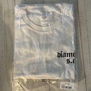 Diamond supply sinner T shirt white large